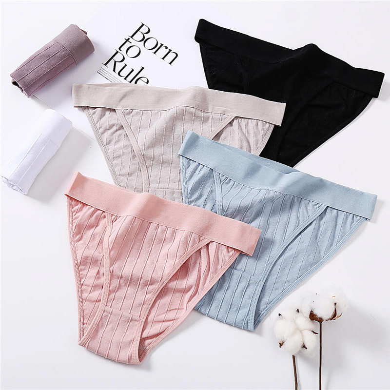 

Women Cotton Panties Sexy Low Waist Underwear Panties for Female Lingerie Underpants Hollow Heart Embossed Briefs 6 Solid Color, Pink