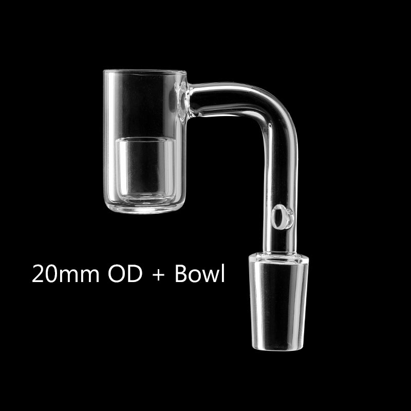 

20mm Quartz Enail Banger nail with Removable Quartz insert Female Male Quartz E Nail Banger Nails For Coil Heater Da