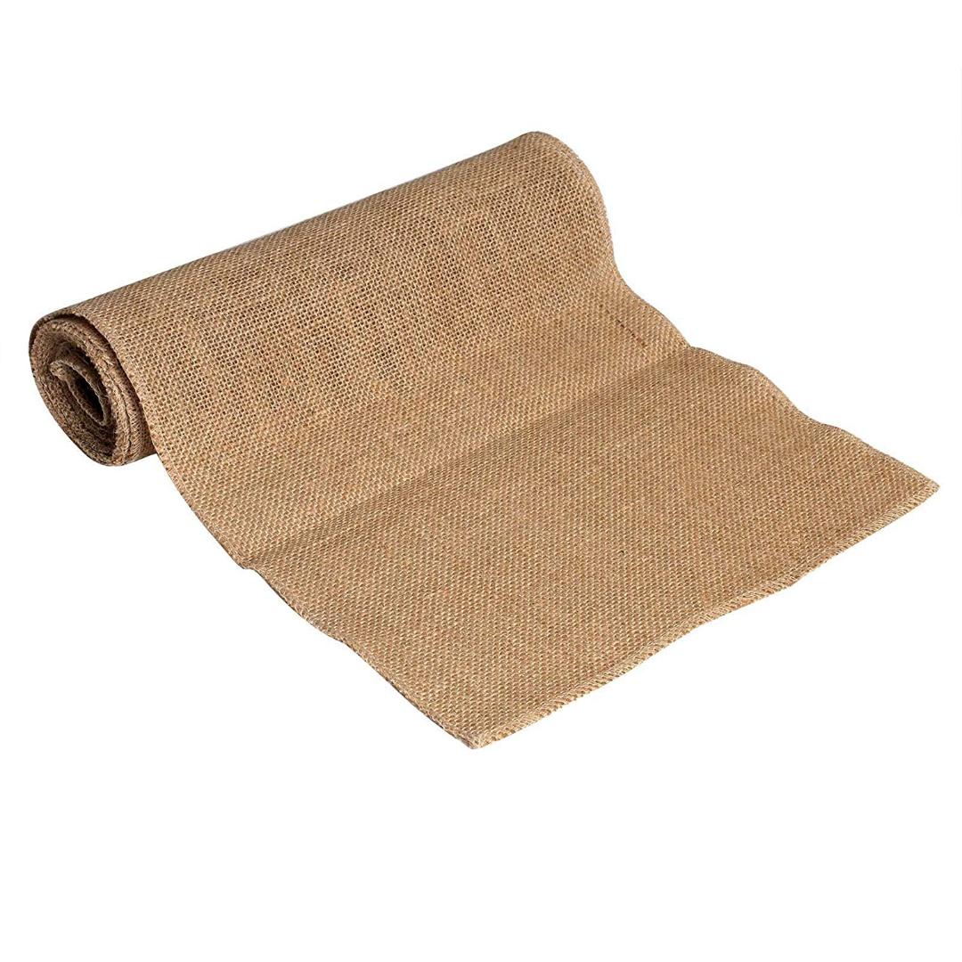 

Canvas Burlap Natural Burlap 10m Pure Roll Rustic Jute DIY Decoration 30cm