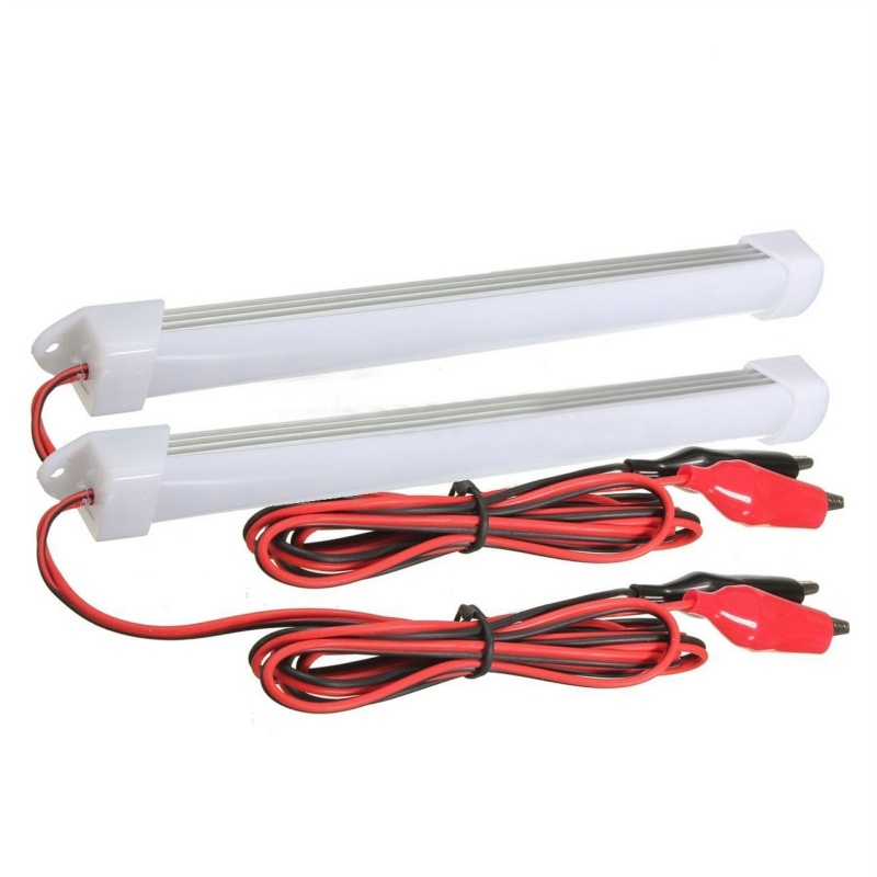 

2x 12V Car LED SMD Interior Light Bar Tube Strip Lamp Van Boat Caravan Motorhome Cold White, As pic