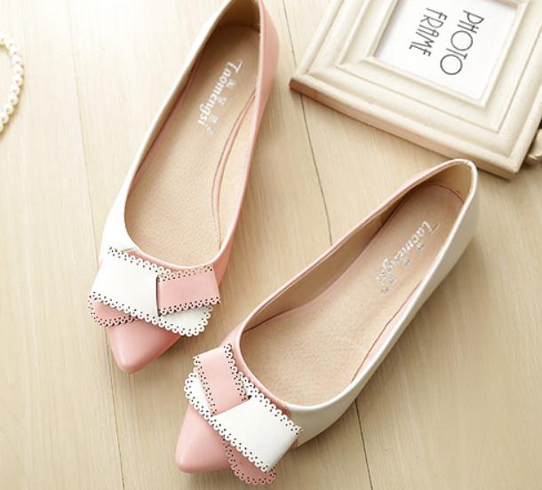 

2019 Women's shoes in Spring and Autumn with New style flat bottom pointed end bowknot @W175, Black