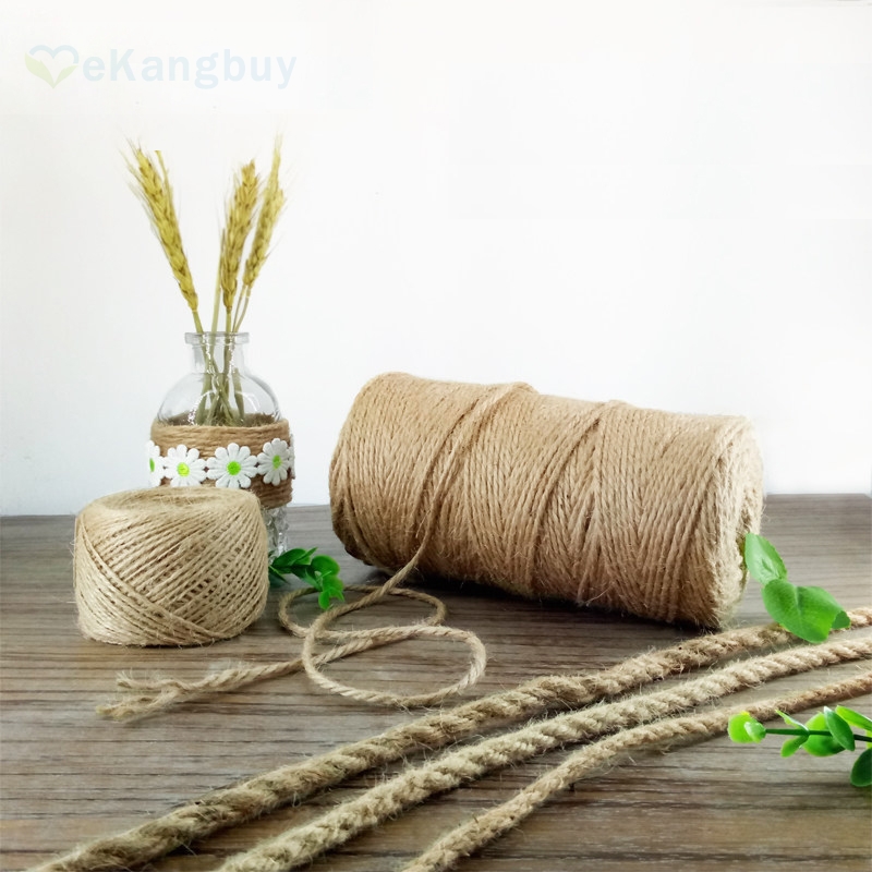 

Natural Rope Gift Packaging Tag hanging Rope, Home Party Decoration Jute Twine, 1dot5mm 100m