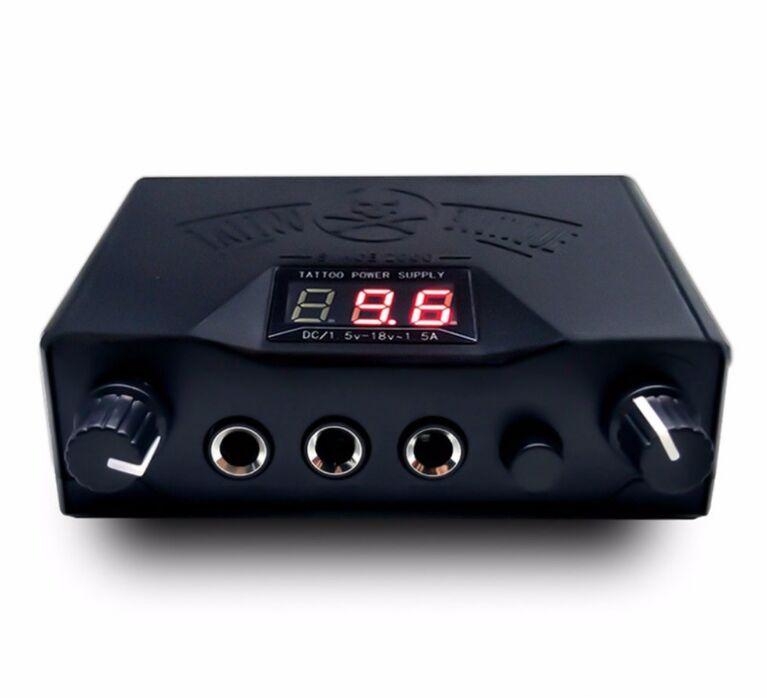 

Permanent Makeup Tattoo Supply Tools Pro Tattoo Power Supply LCD Motor Power Rotary Coil Machine For Liner UK Plug