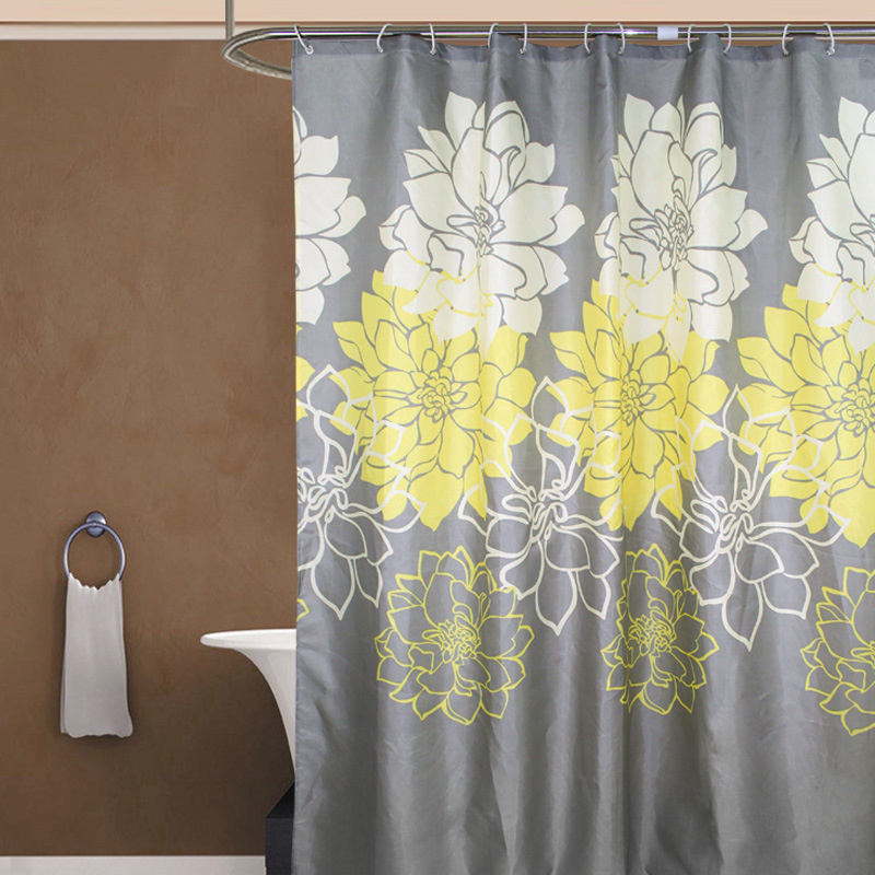 2019 Peony Flower Print Shower Curtain For Bathroom Jarl Home