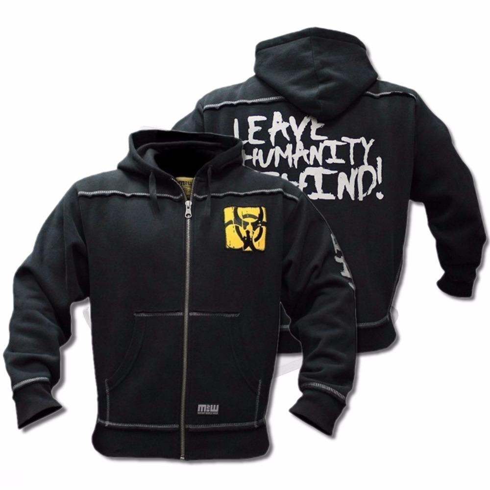 

Lead Mutant Winter Fitness Men Gyms Hoodies Sweatshirt Bodybuilding Hoody Zipper Casual Sweatshirt Men's Slim Fit Hooded Jacket, Black
