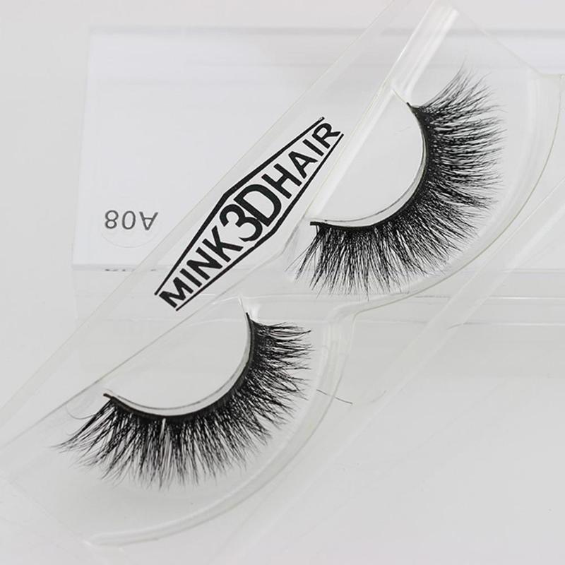 

1 Pairs Mink Eyelashes Natural/Thick 3D Faux Lashes Natural False Eyelash HandMade Eyelashes Makeup Tool Extension Fake Lashes