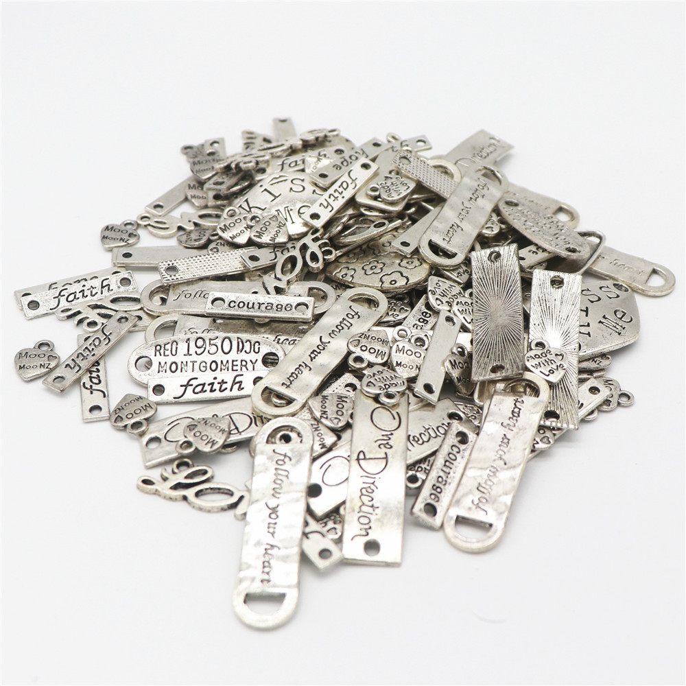 20 Chapado en Plata 22mm Hada Ángel Guardián Alas Cuentas Artesanías de fabricación de joyas