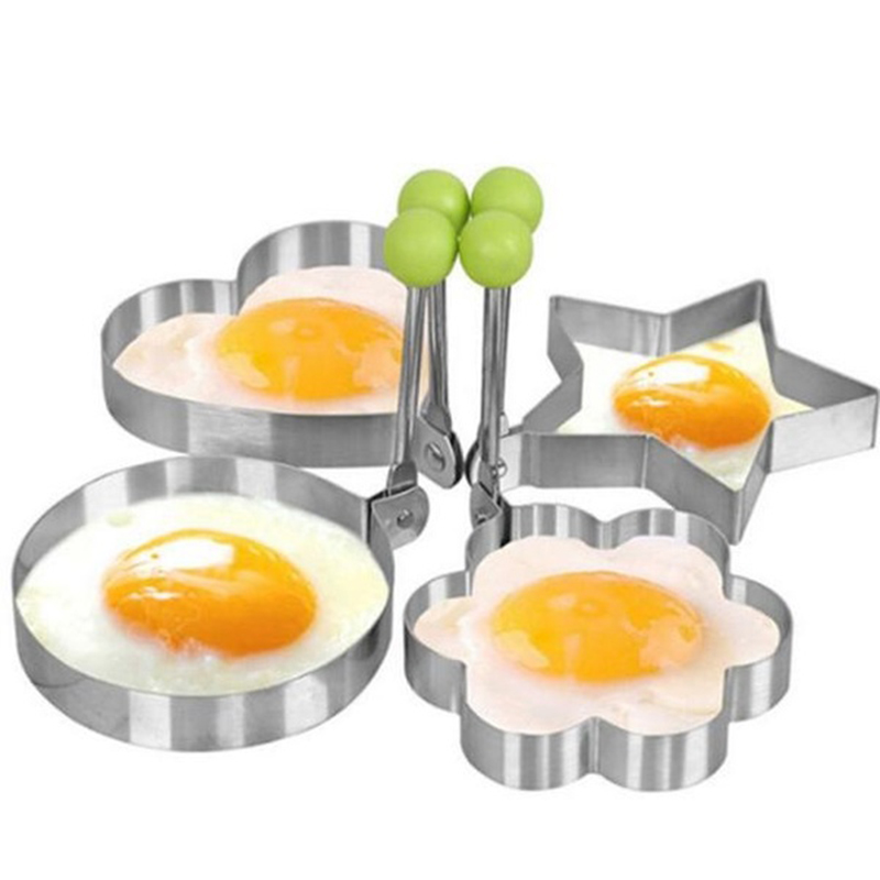 

Stainless Steel BBQ Fried Egg Shaper Pancake Mould Rings Heart Mold Kitchen Frying Egg Cooking Tools Kitchen Accessories Gadget