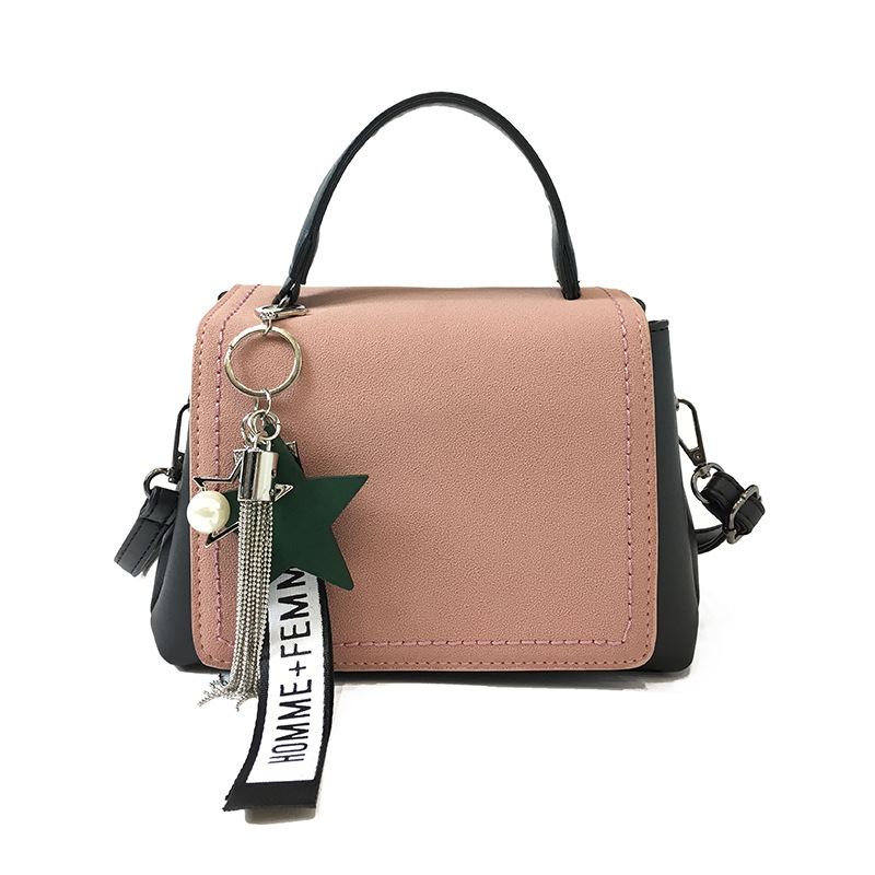 

2019 new fashion handbag female bag Korean women bag Messenger bag, Pink