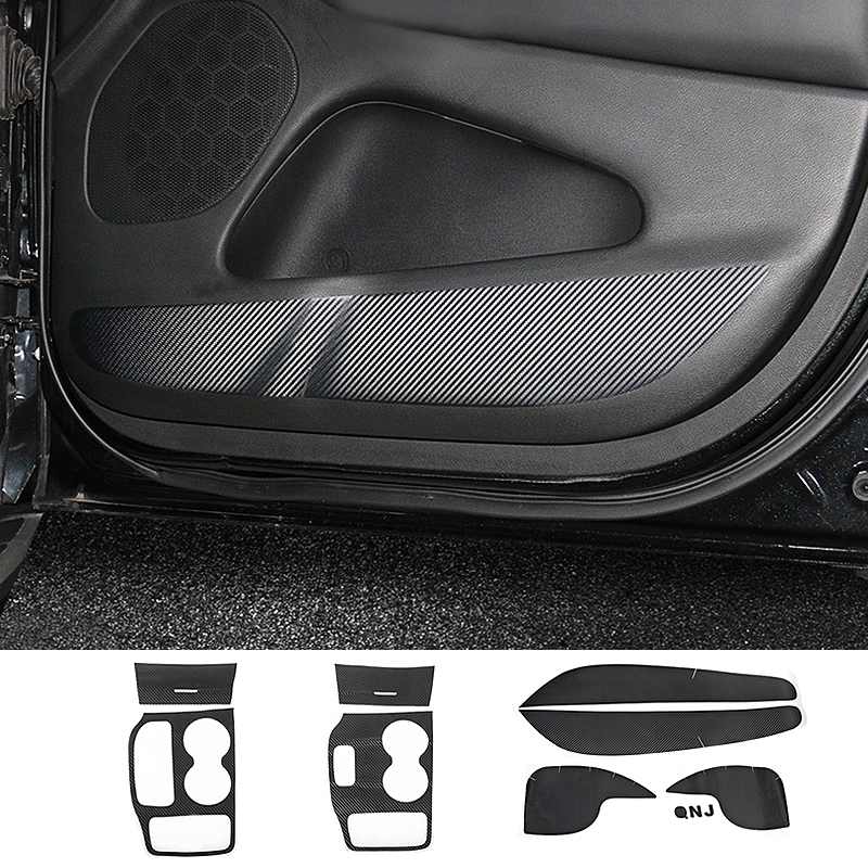 

Carbon Fiber Car Water Cup Gear Shift / Front Storage Decoration Sticker For Jeep Grand Cherokee Car Interior Accessories