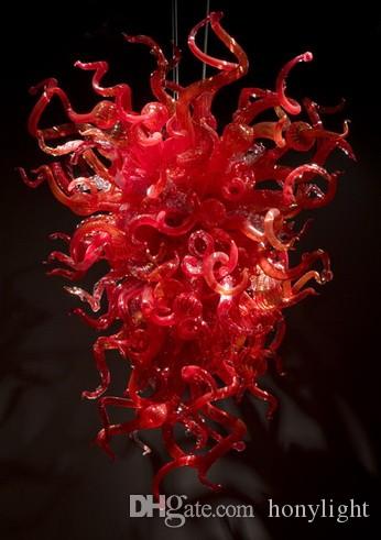 

Turkish Mosaic Lamps Modern Red Chandelier Light Style Hand Blown Murano Glass LED Chandeliers Pendant Lights Energy Saving