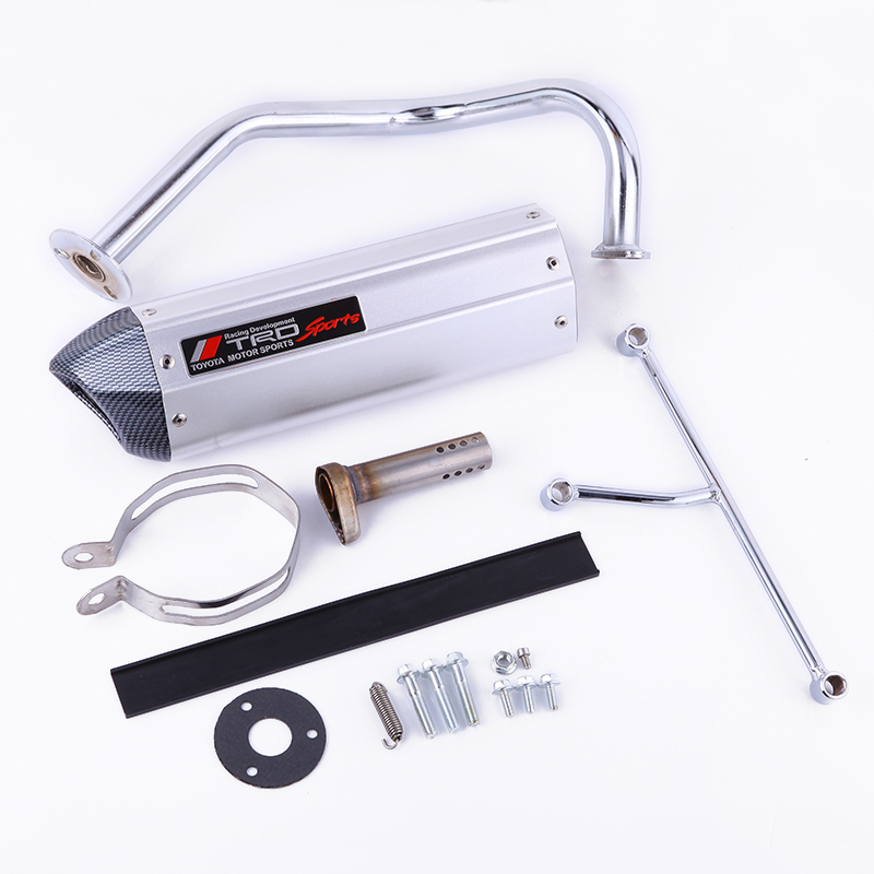 

motorcycle exhaust KYMCO SYM GY6 scooter Exhaust QMB139 139QMA 50cc Scooter GY6 50 60 80 cc