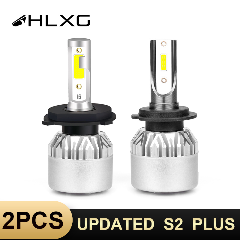 

HLXG H4 LED 3000K Warm H1 H3 Auto 5000K 4300K Fog Lamp H11 H8 H9 HB3 HB4/9006 72W 8000LM Auto Lights 12V 6500K 8000K H7 LED 2pcs