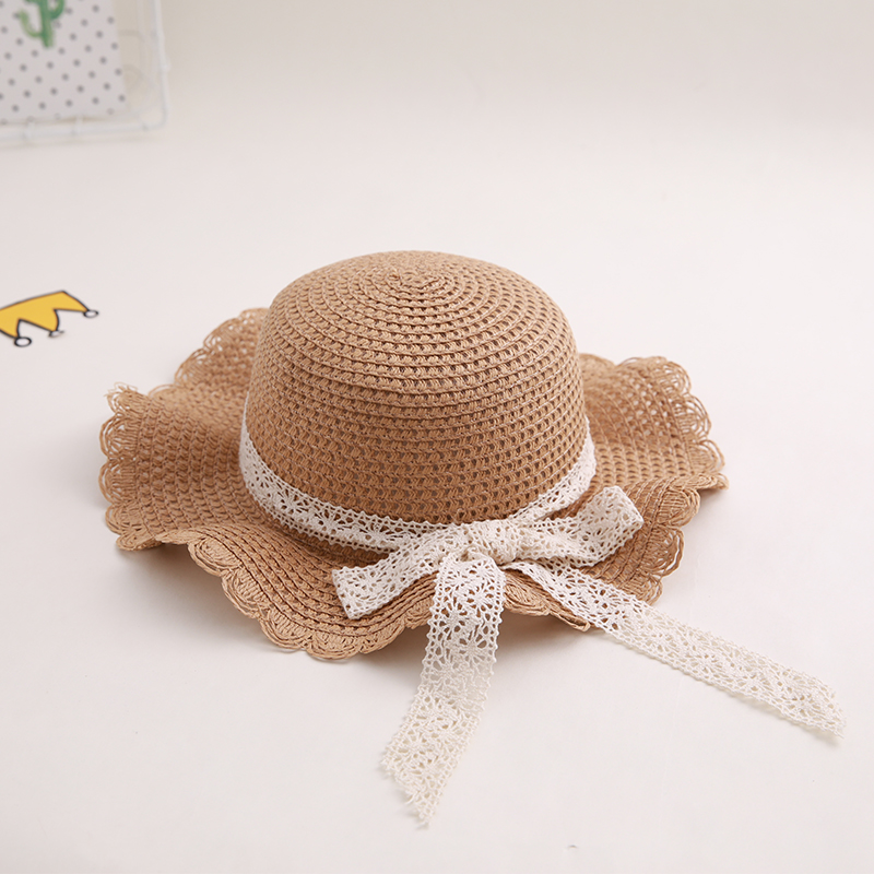 

Children hat girls straw hat small fresh sun travel sunscreen girl summer