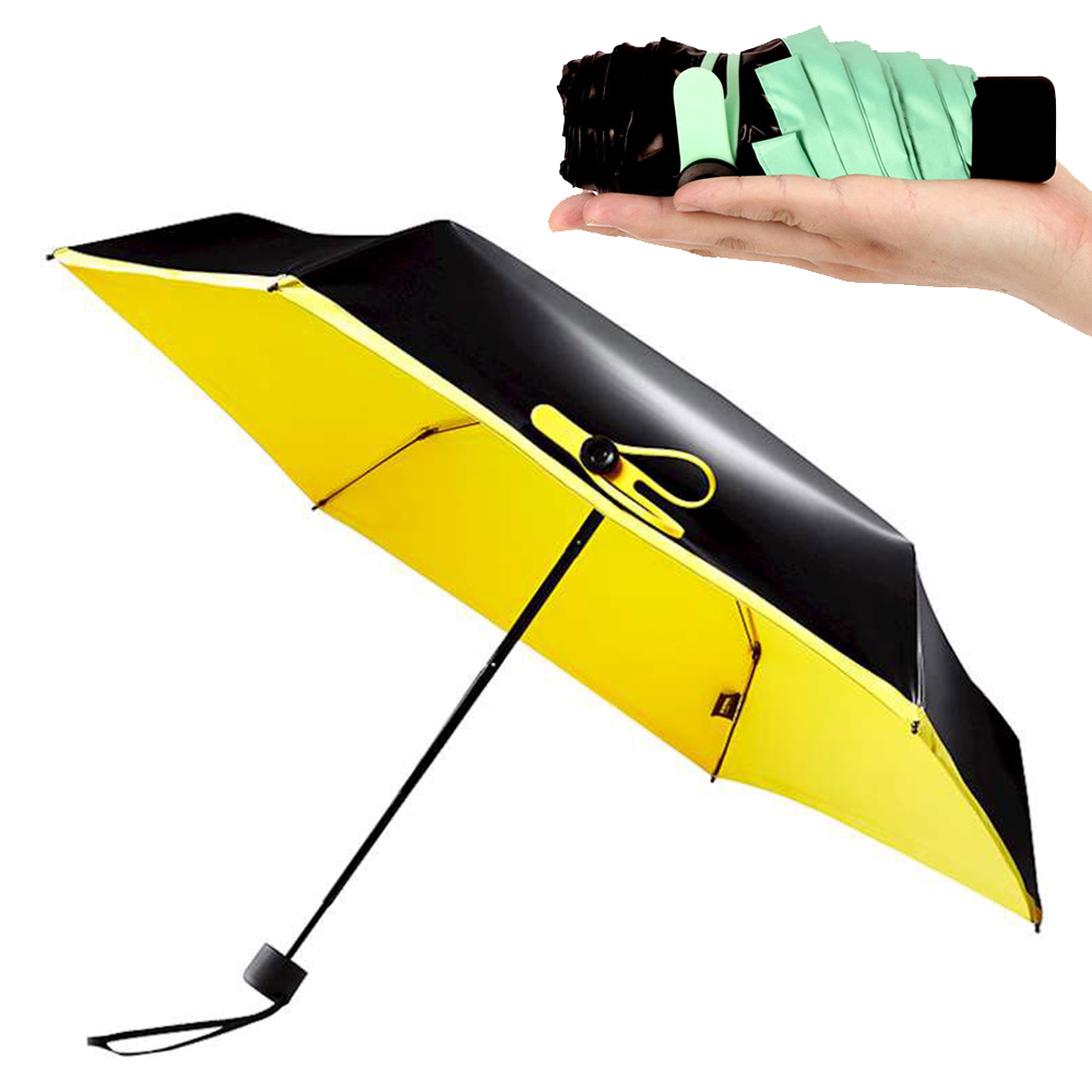 

2019 Mini Pocket Umbrella Women UV Small Umbrellas Parasol Girls Anti-UV Waterproof Portable Ultralight Travel Dropshipping, Umbrella bag
