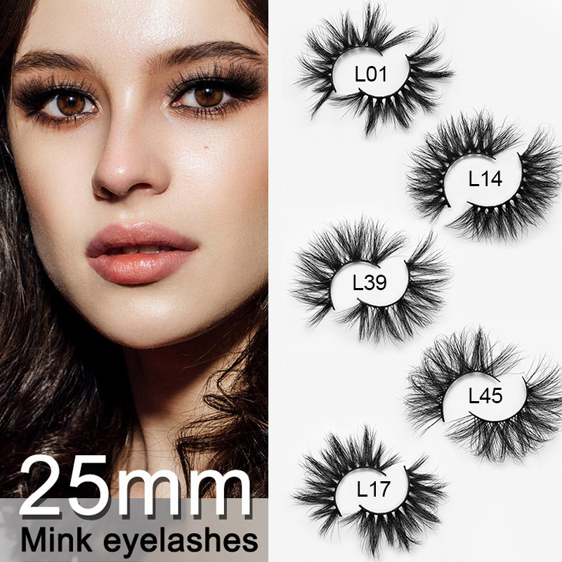 

OKAYLASH 25mm Real Mink Reusable Eyelashes 100% Handmade 3D Full Strip Lashes Soft Fluffy False Eyelash Makeup