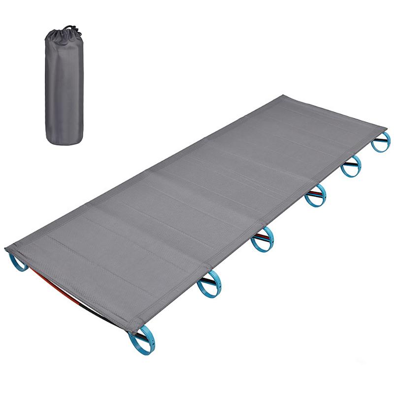 

Ultralight Folding Single Camping Bed Travel Cot Tent Bed Aluminium Alloy Metal Frame Outdoor Portable Camping Fishing Mat Beds