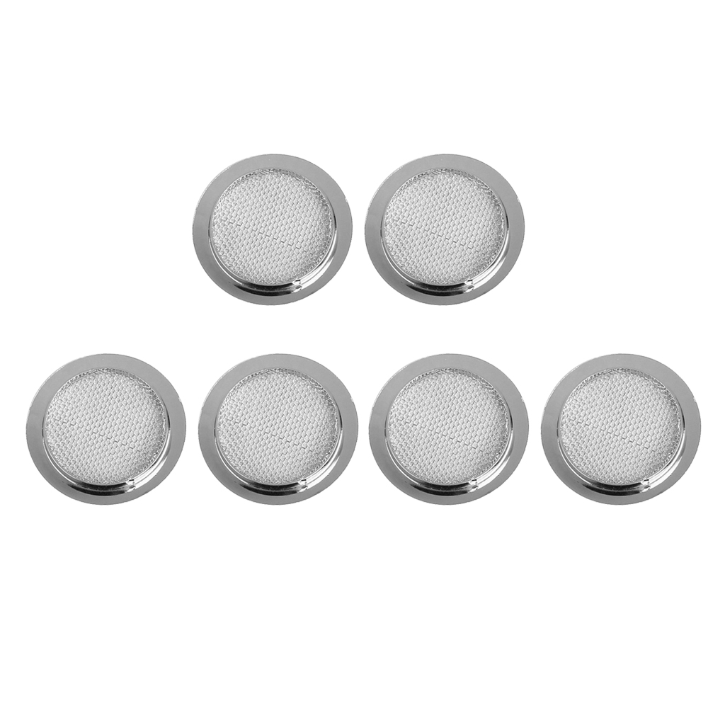 

6pcs Screened Sound Hole Inserts Speaker Grill For Dobro Resonator Guitar Part