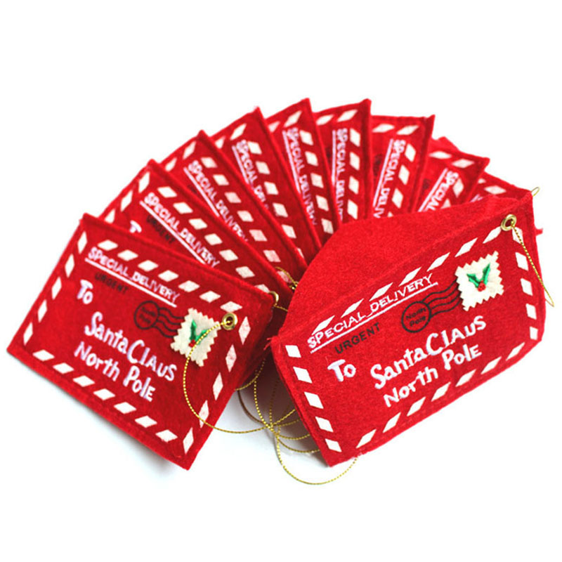 

10pcs Christmas decoration For Home Envelope Christmas Cards Candy Bag Decorations