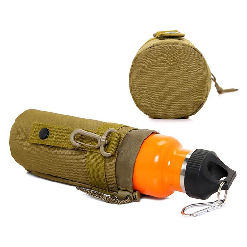 

Outdoor 600D Polyester Waterproof Travel Tools 18CM Pouch Camping Water Bottle Bag Open Top Survival Kettle Holder