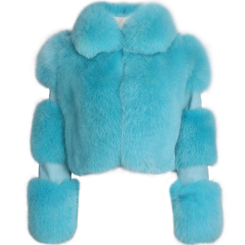 

fur jacket women real fur jacket natural, Black