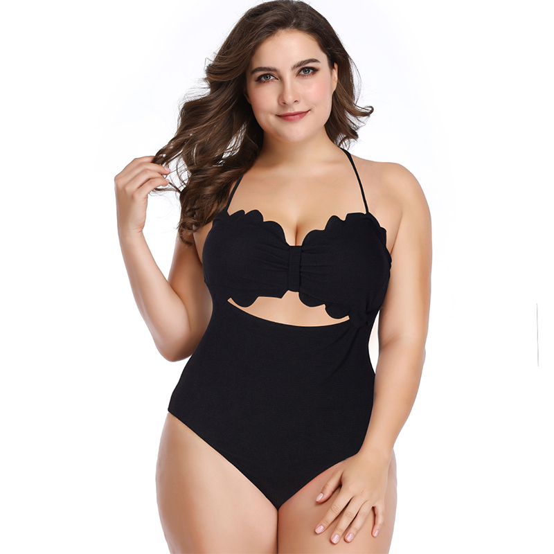 

One-piece swimsuit female Strass bikini 2019 new black sexy push high bra backless ladies one-piece summer beach swimsuit