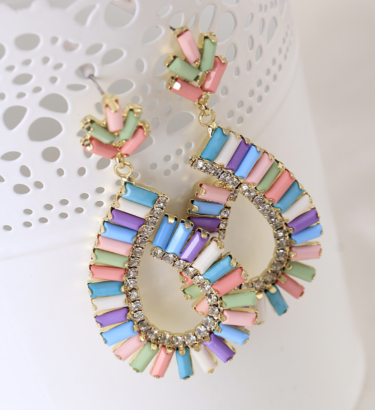 

Earrings Ornaments Resin Drip Ear Nail