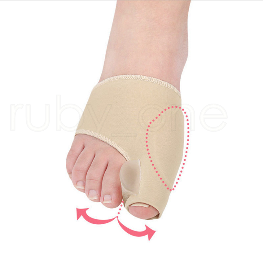 

1 Pair Foot Care Fabric Gel Bunion Pads Protectors Sleeves Shield Anti-friction Big Toe Joint Insoles Hallux Valgus Corrector RRA2249