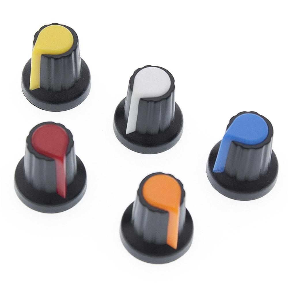 WH148 potentiometer knob cap(copper core) 15X17mm 6mm Shaft Hole AG2-image-529626669