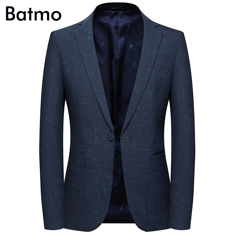 

Batmo 2019 new arrival high quality cotton printed casual blazer men,men's suits jackets ,casual jackets men 8133, Screen