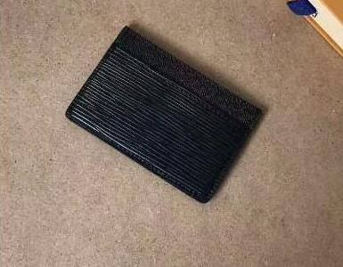 

High-end quality hot sale fashion designer new arrival men card holder Leather 2color women credit card purse wallet holders 713, Red