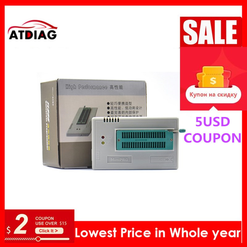 

TL866II Plus V9.0 EEPROM PIC AVR USB Universal BIOS nand Programmer 24 93 25 mcu Bios EPROM