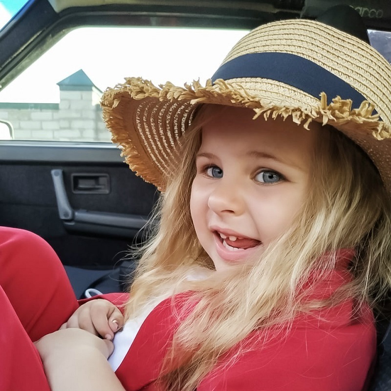 2020 Children Straw Hat Butterfly Ribbon Decorate Panama Hat For