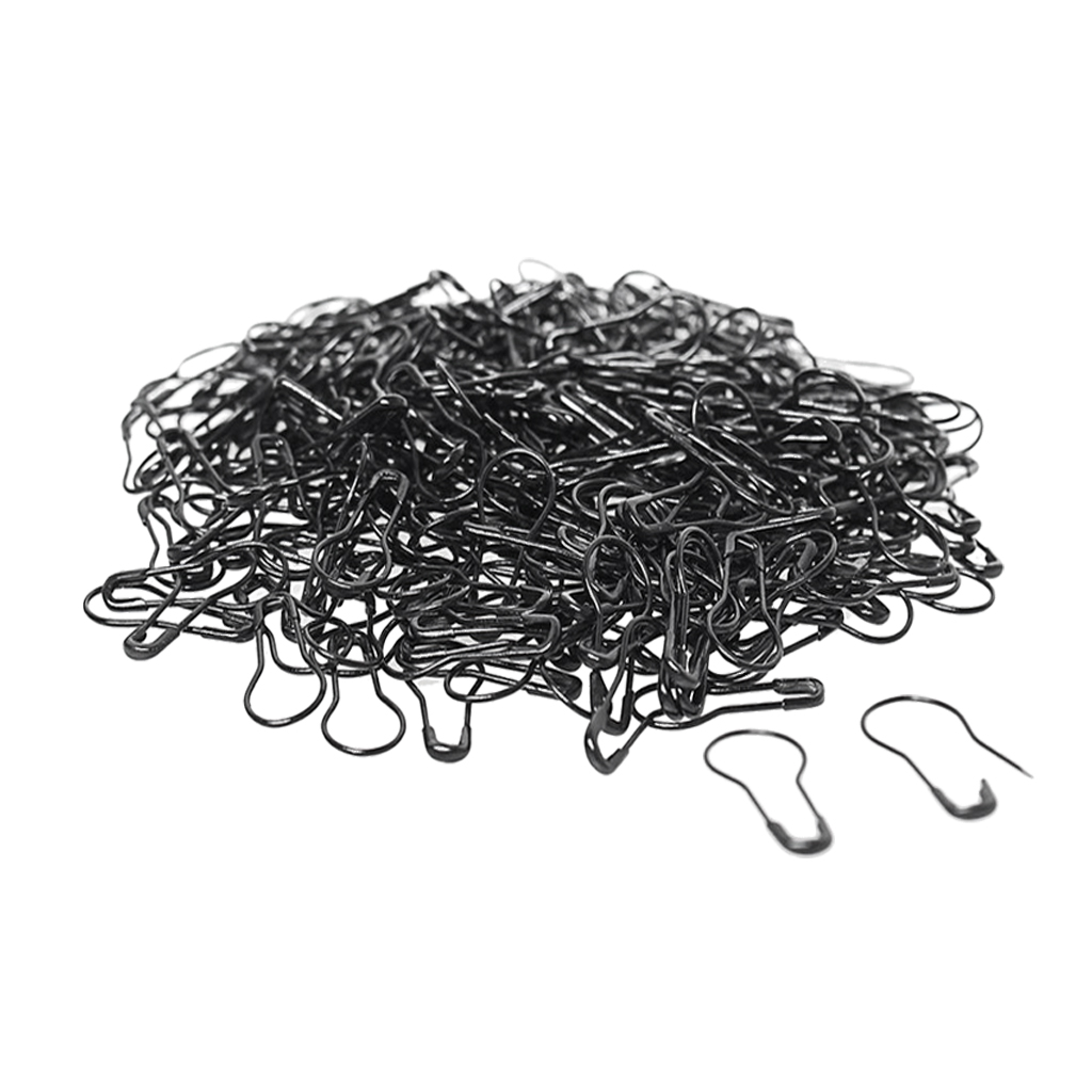 

pack of 1000 black bulb pins metal safety pins calabash pin for clothing crafting, knitting marker and diy projects