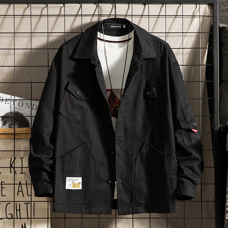 

Bomber Jacket Men Hiking Black Streetwear Jacket Fashion Warm 2020 Rompevientos Para Hombre Overcoat JJ60JK