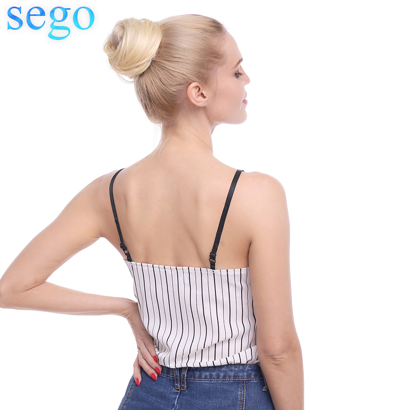 

sego 23g Malaysia Human Hair Straight Donut Chignon Pure Color Non-Remy Rubber Band Chignon 100% Human Hair 7 Colors Avaliable
