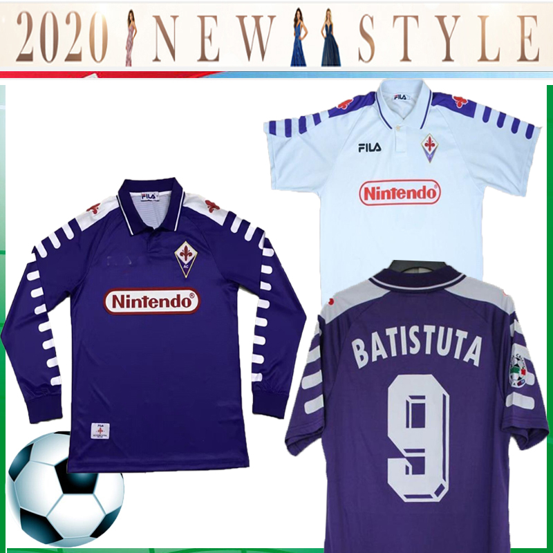 BATISTUTA #9 FIORENTINA NUMERO HOME KIT NAME SET PRINTING 1998-1999