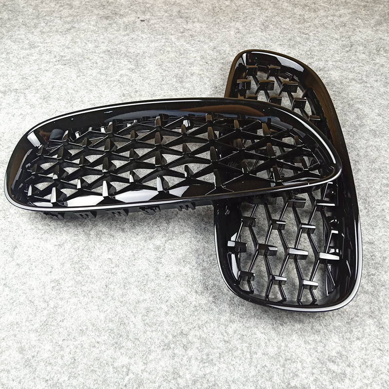 Une paire de calandre de calandre en diamant de qualité pour B M W Z4 E89 ABS calandre noire entièrement brillante grilles de course de réglage d