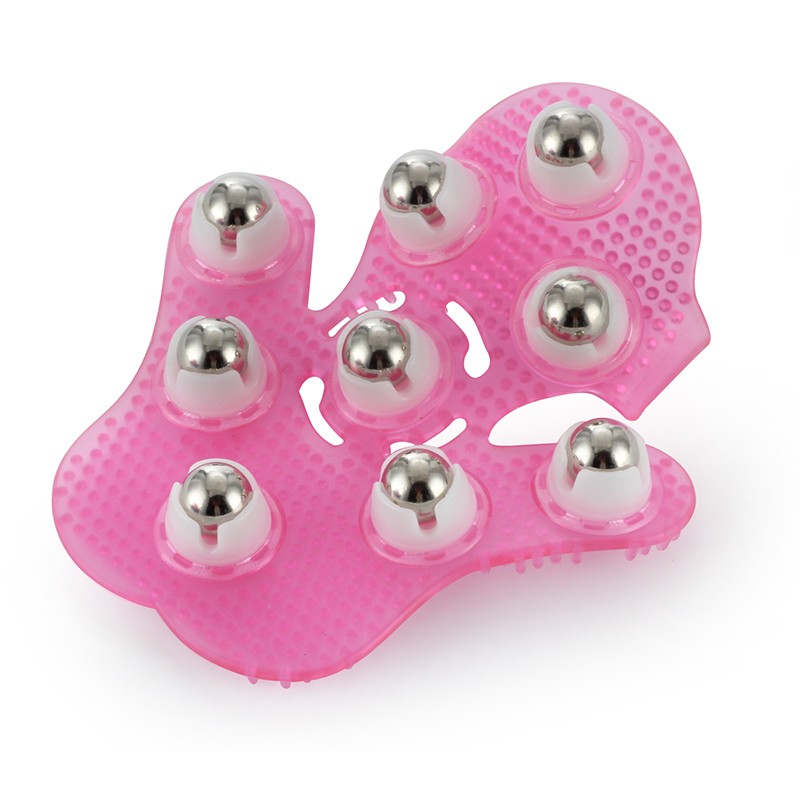 

2018 Back Massage Glove With Roller Ball Pain Relief Relief Relax Massager Tool For Neck Back Shoulder Buttocks Body Massage