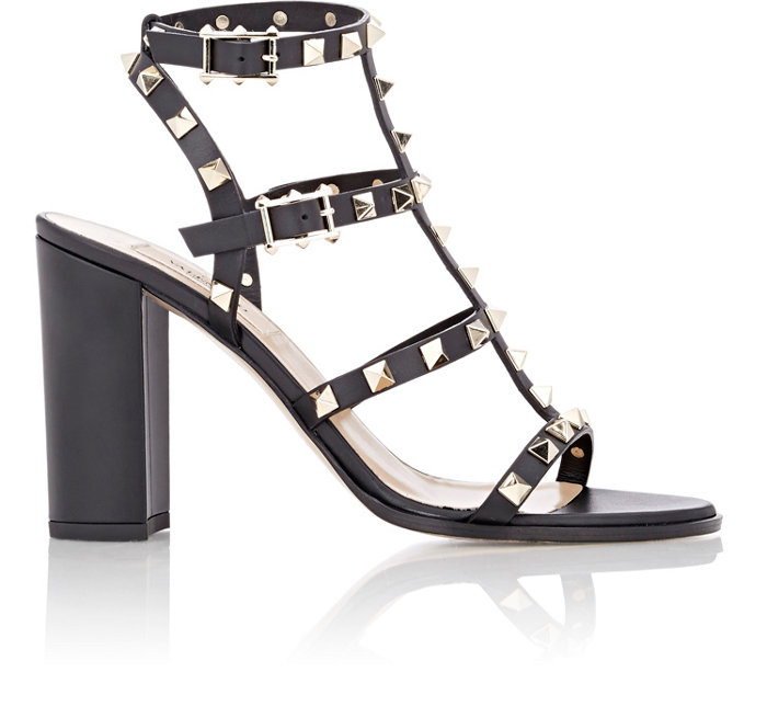 

Newest 2019 brand design style Leather Women Stud Sandals Slingback Pumps Ladies Sexy High Heels 9.5cm Fashion rivets shoes 8 Colors, Silver