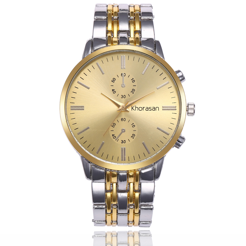 

CCQ 2019 Best Sell Watch Men Fashion Stainless Steel Date Sport Quartz Analog WristWatch NEW A5, Bk