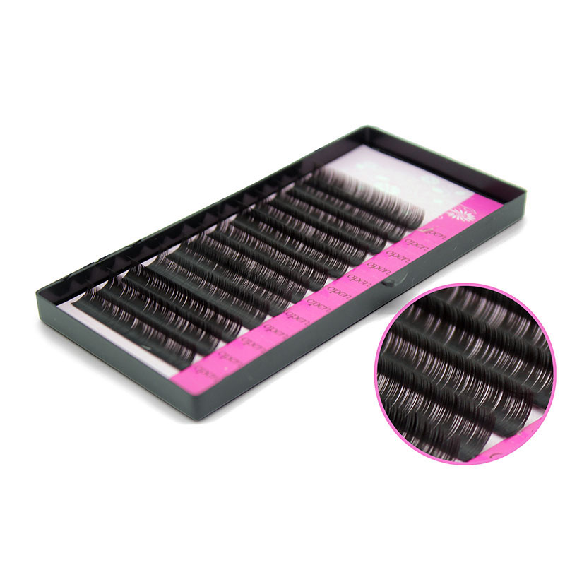 

Kimcci 4case/Lot (8/10/12/14mm)Optional C Curve 0.12 Thickness Silk Eyelash Extension Artificial Fake False Eye Lash Eyelashes