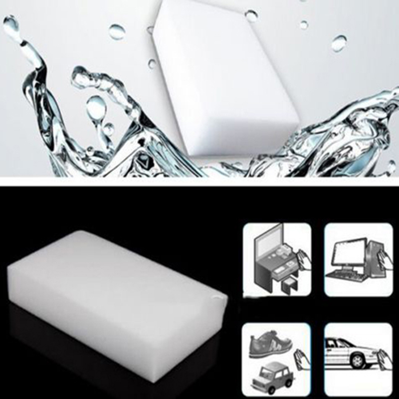 

100Pcs Melamine Sponge Magic Sponge Eraser Eraser Cleaner Cleaning Sponges for Kitchen Bathroom Cleaning Tools 10*6*2