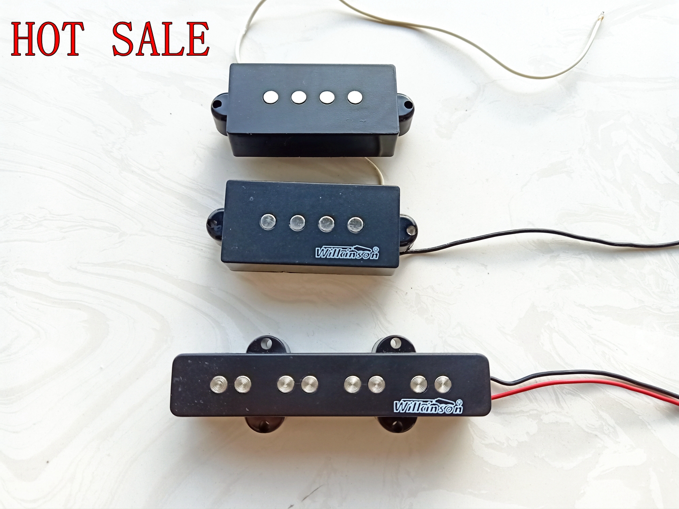 

Bass Pickups Premium PJ V Jazz Bridge & P Bass Pickup Set 4-String WPB WJB Pickups