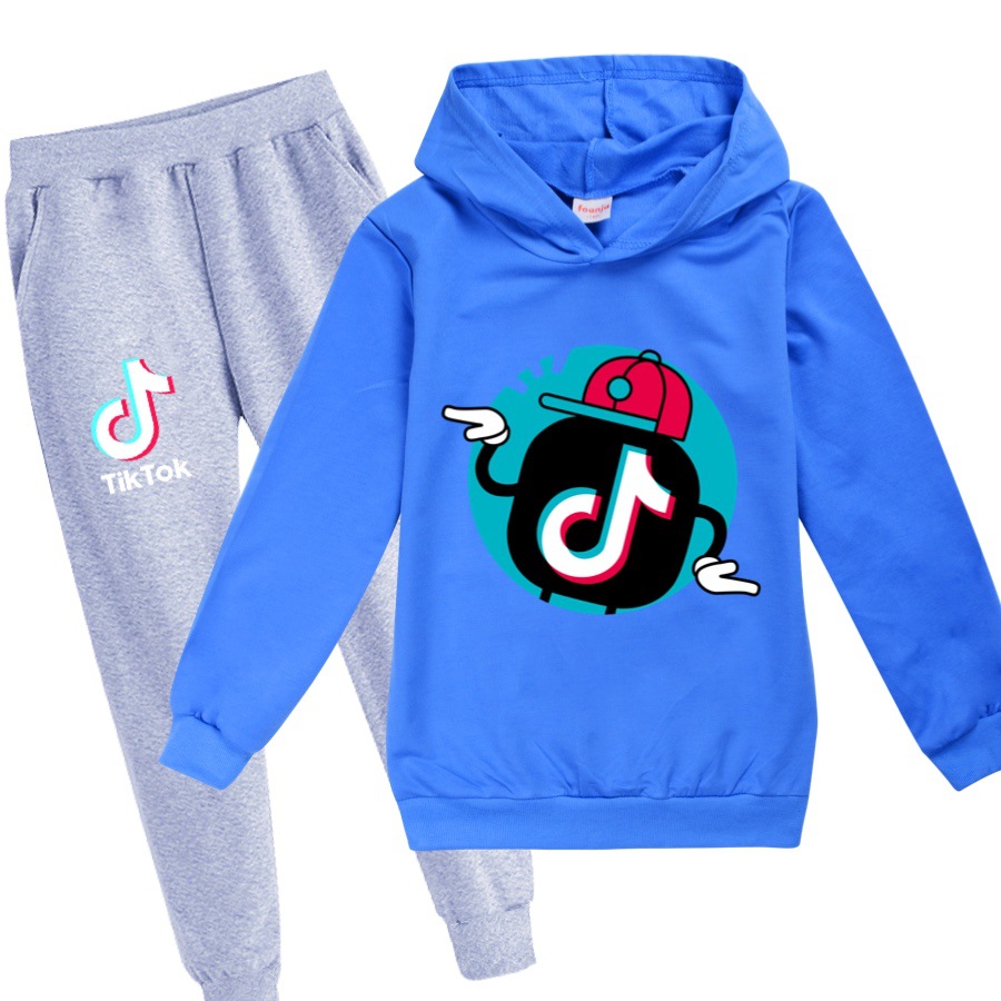 vêtements LVABC Ensemble TIK Tok avec Capuche et Pantalon avec linscription TIK Tok Unisexe Sweat-Shirt pour Enfants vêtements LVABC Ensemble TIK Tok avec Capuche et Pantalon avec linscription TIK Tok Unisexe Sweat-Shirt pour Enfants