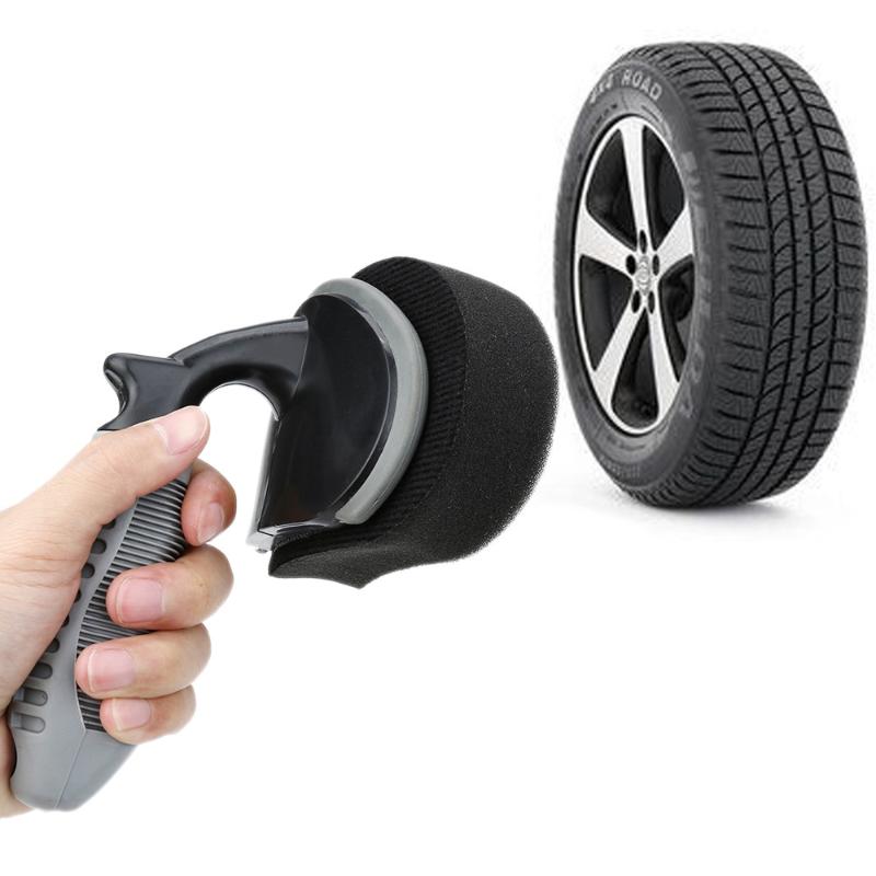 

Wheel and Tire Coating Sponge Brush Car Motorcycle Vehicle Wheel Tire Brush Waxing Sponge Polishing Removable Cleaning Tools f12