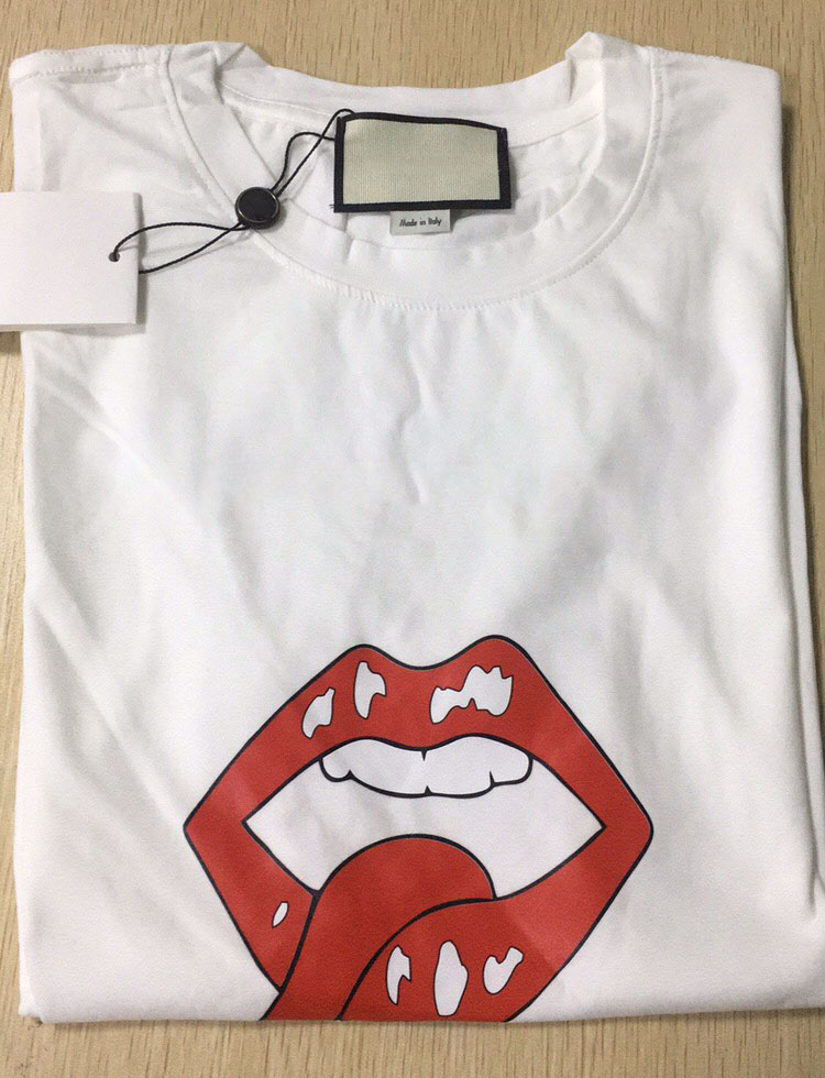 

Mens Designer T shirts Summer Brand Tops Tee High Quality Brand Short Sleeve Shirt for Men Wholesale -2XL, White
