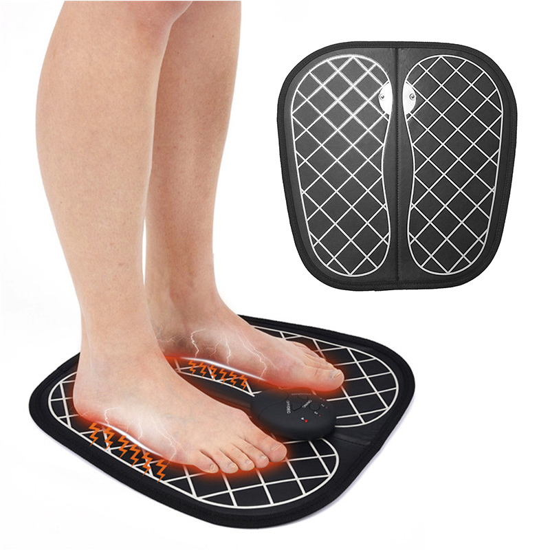 EMS Physiotherapy Foot Massage Mat Electric Vibration Acupoints Massager Relieve Foot Massage Simulator Feet Muscle Stimulator-image-513246584