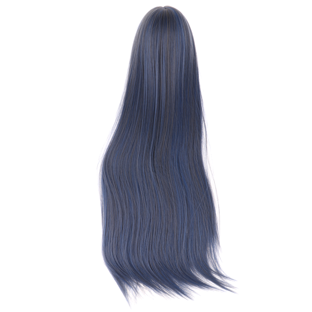 Fashion 25 Cm Wholesale Straight Hair Hair DIY BJD Wig Doll Gradient color DA