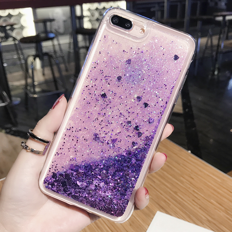 

Silicon back cover drift sand soft phone case for huawei nova4, Purple